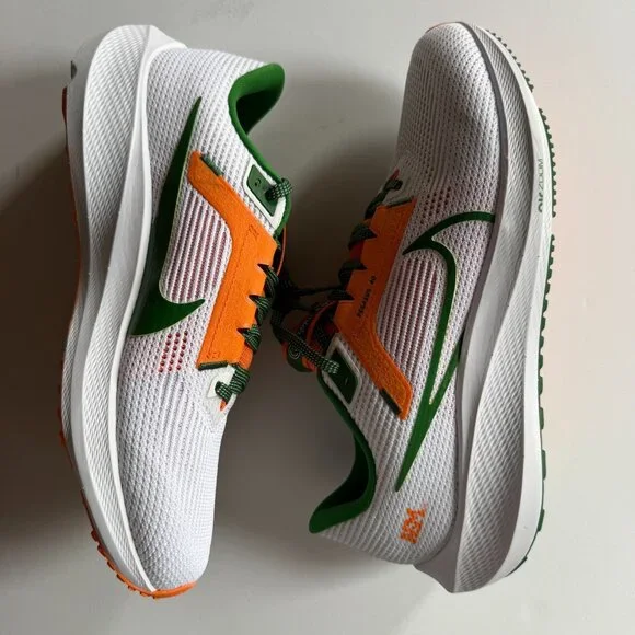NIKE Air Zoom Pegasus 40 FAMU Running Shoe - Florida A&M University - Men's 10 - Picture 5 of 9
